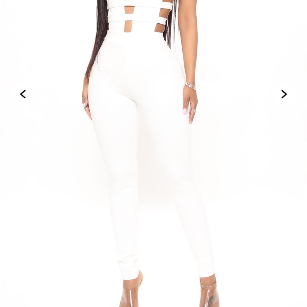 Fashion Nova Strappy White Jumpsuit